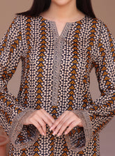 Aiza & Momina By Aizal Printed Lawn 2 Piece Stitched Suit AL25A&M D-545